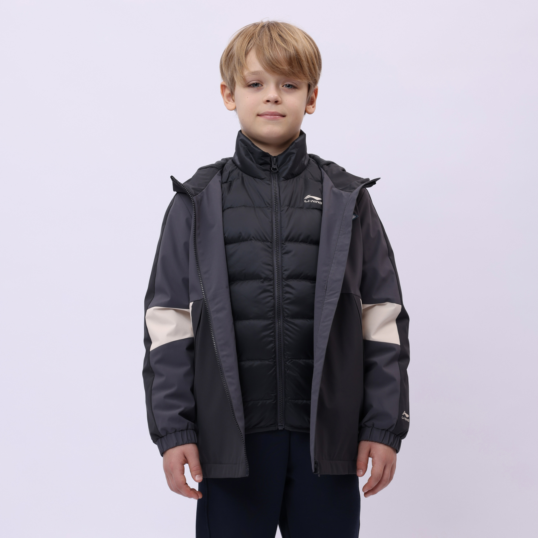 YWBU037-3 3-в-1 (пуховик/ветровка)